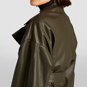 Chaqueta de invierno recortada transpirable de lona suave a la moda para mujer con mangas completas, chaquetas cortas de moda personalizables - Product Image 4