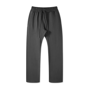 Pantalons pour hommes en gros, sur mesure, couleur unie, coupe slim, en coton, style streetwear, ample, unisexe, jambe droite, pantalon de survêtement délavé - Product Image 3