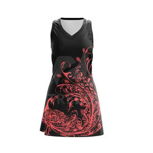 Uniforme de netball de alta calidad 100% poliéster ligero de secado rápido transpirable para mujeres adultas personalizable - Product Image 3