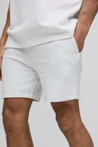 Pantalones cortos para hombre, color gris claro, ajuste relajado, aspecto de lino, pantalones cortos a rayas para hombre, último estilo, sudaderas con capucha para hombre, ropa deportiva sostenible - Product Image 2