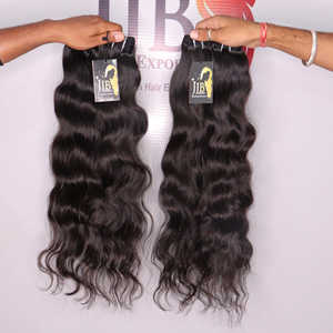 Paquets de cheveux humains vierges non transformés indiens et HD 6x6 13x6 dentelle frontale fermeture perruque temple paquets de cheveux bruts - Product Image 2