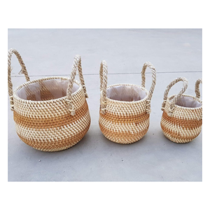 NEW PRODUCT - RATTAN TRAY <b>BASKET</b> - Handcrafted <b>Shopping</b> <b>Basket</b> Bread Proofing <b>Basket</b> Home Decor From Vietnam Good Quality - Product Image 4