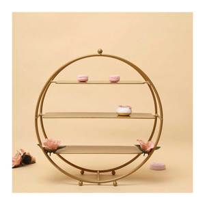 ที่ตั้งเค้กงานฝีมือดีไซน์ขายดีผู้ผลิตโลหะจากอินเดีย - Product Image 3