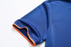 เสื้อโปโลผ้าฝ้ายธรรมดาระบายอากาศได้ดีเสื้อโปโลผ้านิ่มออกแบบโลโก้ได้เอง - Product Image 4