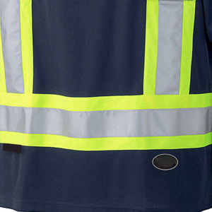Camiseta de Seguridad Reflectante de Alta Visibilidad con Logotipo Personalizado, Ligera y Transpirable para Trabajadores de Carreteras, Ropa de Trabajo y Tráfico - Product Image 4