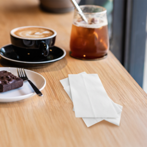 3H Soft Tall-Fold White Paper Napkins Disposable 10000Count (20Pack 500/Pack) 1Ply 1/6 Fold Bulk Bag Restaurant Buffet Caf - Product Image 5
