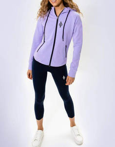 Venta al por mayor de calidad superior de alta exigencia chándales para las mujeres de talla grande casual de algodón liso pulóver con capucha y Jogger chándal conjunto - Product Image 4