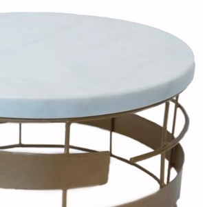 Gran oferta, soporte de pastel de Metal con tapa de mármol, exhibición de postres resistente y elegante para bodas, fiestas, eventos, restaurante - Product Image 5
