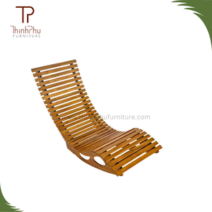 เก้าอี้อาบแดดไม้กันน้ำพับได้เป็นมิตรกับสิ่งแวดล้อมสำหรับสวนลานชายหาดสระว่ายน้ำโรงแรมวิลล่ากลางแจ้ง - Product Image 2