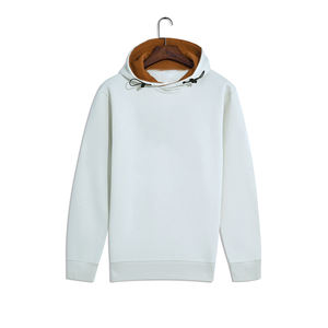 Sweat à capuche en molleton 100% coton pour homme, coupe classique, uni, décontracté, imperméable, impression de logo personnalisée - Product Image 1