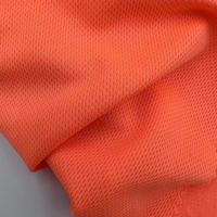 Orange Confortable Oiseaux Oeil Maille Tissu 100% Polyester Tricoté Sécurité T-shirts et Sacs avec Respirant Stretch Design"