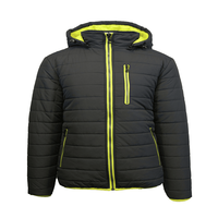 Veste matelassée d'hiver pour homme - Veste d'extérieur épaisse et rembourrée, coupe-vent et écologique, avec capuche