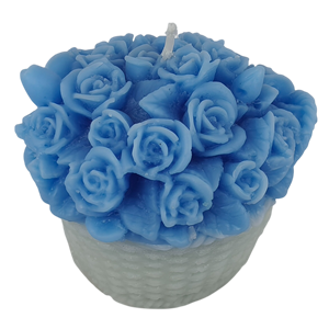 <b>Flower</b> Bouquet Scented <b>Candle</b> | Handcrafted Rose Basket <b>Candle</b> for Home Décor, Gifting & Aromatherapy - Product Image 2