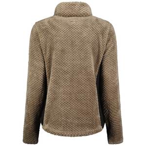 Veste polaire d'hiver pour femmes coupe moderne avec fermeture éclair Veste durable et douce à col montant de haute qualité avec logo personnalisé - Product Image 2