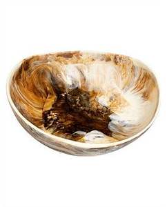 HOP CRAFT BOL À CORNE FAIT À LA MAIN SALADE bol de service fabricant en gros nouveau Design fini à la main bols à salade en corne de buffle - Product Image 5