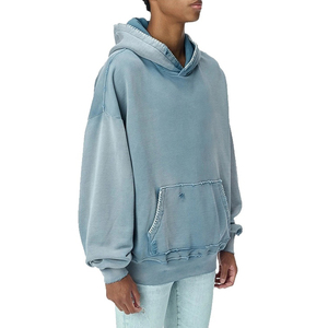 Venta al por mayor 420 GSM 3D puff cropped HOODIE hombres de alta calidad personalizado peso pesado impresión HOODIE - Product Image 3