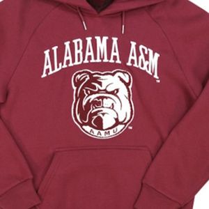 Alabama A & M University Bulldog Sudadera con capucha Elegante AAMU Diseño gráfico 1875 Heritage Woven Bordado Anti-Shrink Forrado Sólido - Product Image 2