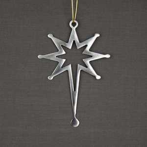 Decoración más sencilla, adornos colgantes para árboles, hoja de hierro decorativa hecha a mano, estrella judía, adornos navideños, artículos baratos para árboles de Navidad - Product Image 2