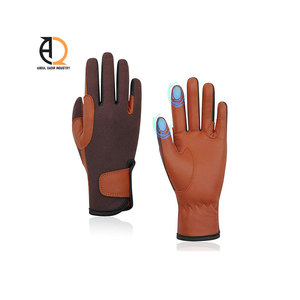 Gants d'équitation professionnels en cuir personnalisés pour hommes, imperméables et anti-fissures pour l'hiver - Product Image 4