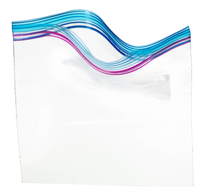 Bolsa de plástico de almacenamiento de alimentos con cremallera transparente y logotipo personalizado de alta calidad, gran cantidad, bajo costo - Product Image 1