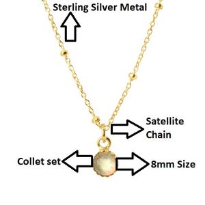 Ainbow-pendientes pequeños de 8mm, joyería fina - Product Image 2