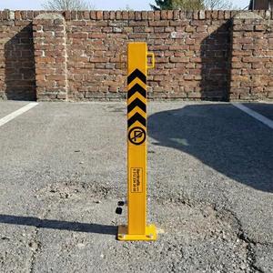Barrera de Estacionamiento Plegable de Acero de 60 cm, Poste de Estacionamiento con Cerradura para Estacionamiento de Autos, Equipo de Estacionamiento para Garajes - Product Image 2