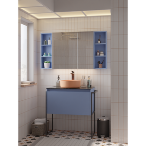 Support d'armoire HERA noir mat avec ou sans barre porte-serviettes 7960S/7920S - Product Image 2