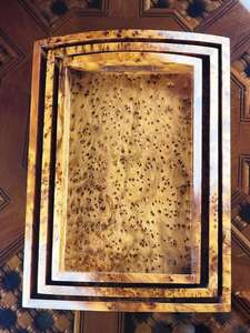 Plateau de service en bois de luxe fabriqué à la main avec blocs à découper Meena Price - Product Image 6