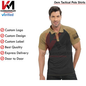 Polo de manga corta táctico para hombre, ligero, antiarrugas, duradero, trabajo activo, entrenamiento, deporte al aire libre - Product Image 2