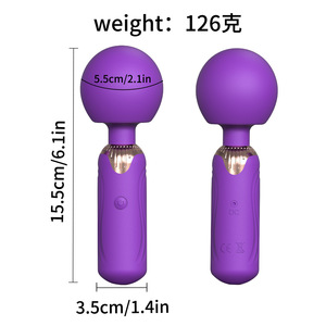 Mini vibromasseur multi-fréquences pour femmes, puissant masseur vibrant, jouet pour adultes - Product Image 4