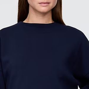 เสื้อสเวตเชิ้ตสำหรับผู้หญิง สำหรับใส่กลางแจ้ง ราคาถูกสำหรับผู้ซื้อจำนวนมาก ดีไซน์คุณภาพสูง พร้อมโลโก้แบบกำหนดเอง / ดีไซน์ไหล่ตก - Product Image 2