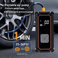 Cordless Tire Inflator 12V DC 150PSI Dual-Power 5400mAh Air Compressor for Cars Motorcycles Bicycles LED Light Digital Pressure