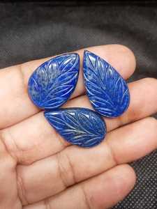 Cabochon de Lapis Lazuli naturel fabriqué à la main pierre précieuse en vrac pour la fabrication de bijoux - Product Image 3