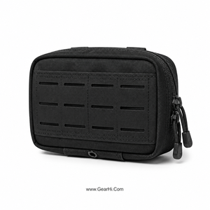 กระเป๋า GP Pouch General Utility Pouch แบบแนวนอน กระเป๋าอเนกประสงค์ MOLLE กระเป๋าใส่ของแบบตัดด้วยเลเซอร์ กระเป๋าใส่ของแบบมีซิปไนลอนสีดำ ปิดด้วยซิป - Product Image 1