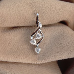 1 Carat D Couleur Moissanite Pendentif 925 Sterling En Forme De Coeur Simple Tempérament Pour Femmes Filles Pendentifs & Charms - Product Image 2