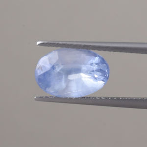 Saphir bleu Pierre précieuse en vrac |   Coupe ovale 12x8 mm |   Saphir créé en laboratoire certifié IGI de 6,02 carats, poli, bijoux fins TATIWALA - Product Image 1