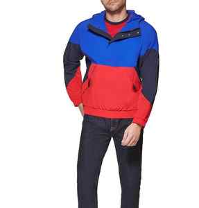 Chaqueta Cortavientos con Logotipo Personalizado 2026, Fabricante de Ropa de Exterior, Chaqueta con Capucha de Primavera para Hombre, Chaqueta de Colores Contrastantes para Hombre - Product Image 1