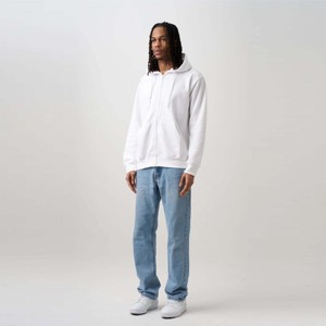 Oversized Heavyweight Full-Zip <b>Hoodie</b> for <b>Men</b> and Women - Comfortable and Stylish, Perfect for Cold Weather and Everyday Wear - Product Image 2