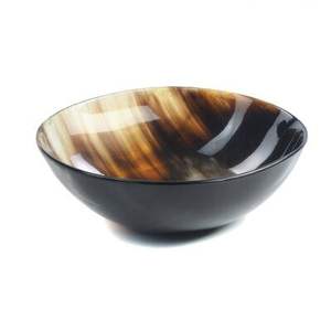 Cuenco de cuerno Natural de artesanía perfecta para frutas y decoración del hogar Animal pulido y estilo religioso hecho a mano Natural - Product Image 1