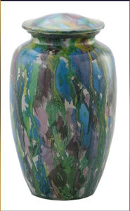 Urna de cremación grabada en latón, con revestimiento de esmalte, calidad prémium, duradera, la más vendida, de diseño moderno - Product Image 5