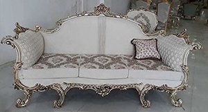 Royal Designer งานแกะสลักไม้หรูหรา,มองหาโซฟาโบราณสำหรับห้องนั่งเล่นโซฟา3ที่นั่ง - Product Image 3