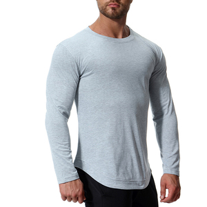 Camisetas de Punto de Algodón para Hombre, Última Moda 2024, Impresión Personalizada, Mangas Largas, Transpirables, de Secado Rápido, Tallas Grandes, Color Sólido - Product Image 5