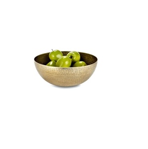 Vente chaude À La Main En Métal Bol De Fruits Poignée De Haute Qualité Poli Table Bol De Service Décoratif Taille Personnalisée Emballé Carton - Product Image 4