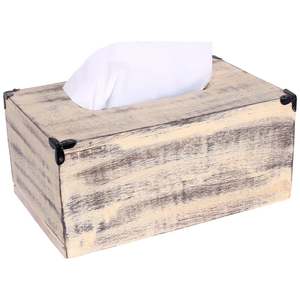Factory Price Bulk Modern Natural Wood <b>Tissue</b> <b>Box</b> <b>Cover</b> Custom Logo Distressed Eco-Friendly High Quality Napkin Holder Wholesale - Product Image 5