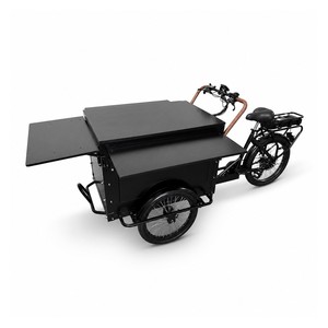 Tricycle électrique pliable pour le transport de marchandises, vélo utilitaire à trois roues avec étagères latérales pour le transport urbain - Product Image 1