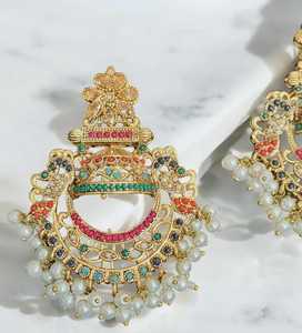 ชุดต่างหูเครื่องประดับเทียมทำจากสแตนเลสสำหรับผู้หญิงชุดหินเพทายสำหรับงานแต่งงานและของขวัญ - Product Image 3