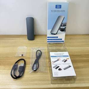 อะแดปเตอร์กล่องหุ้มอะลูมิเนียมสำหรับ M.2 NVME SSD, USB 3.1/3.2 Gen 2 สำหรับเชื่อมต่อ NVME PCI-E M-Key Solid State Drive กล่องหุ้มภายนอก - Product Image 6