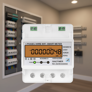 SINOTIMER DDS6619-048 80A มิเตอร์วัดพลังงานไฟฟ้าเฟสเดียวแบบสมาร์ทโฮม รองรับ WiFi ยี่ห้อ Tuya - Product Image 3