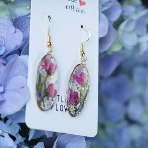 Pendientes de Resina Bordados a Mano, Joyería de Moda de Acero Inoxidable para Mujeres y Niñas, Estilo Clásico para Bodas, Alta Calidad - Product Image 3