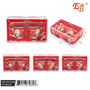 36 pezzi/tazza di ceramica dipinta a mano da Natale 9 \ "x5.5 \" x3 \ "200ml lavastoviglie e cassaforte per microonde con coperchio - Product Image 1
